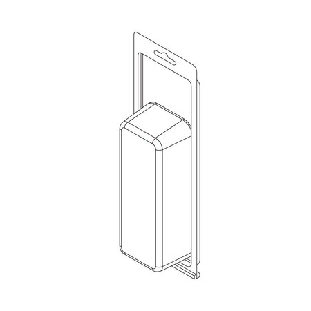 Visipak Thermoform-CLAMSHELL-#-10.000-3.375-6.207-2.207-1.675-0.025-CLEAR-STOCK 484TFM